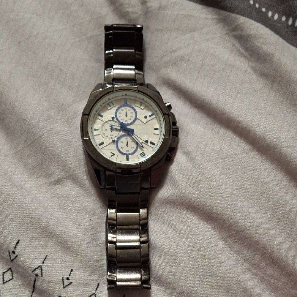 Silver Chronograph Men's Watch